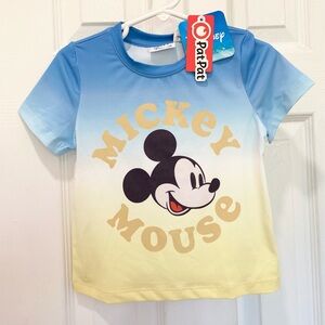 Boy Disney Mickey and Friends Mickey Mouse Blue and Yellow T-shirt